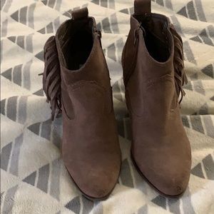 Steve Madden fringe booties